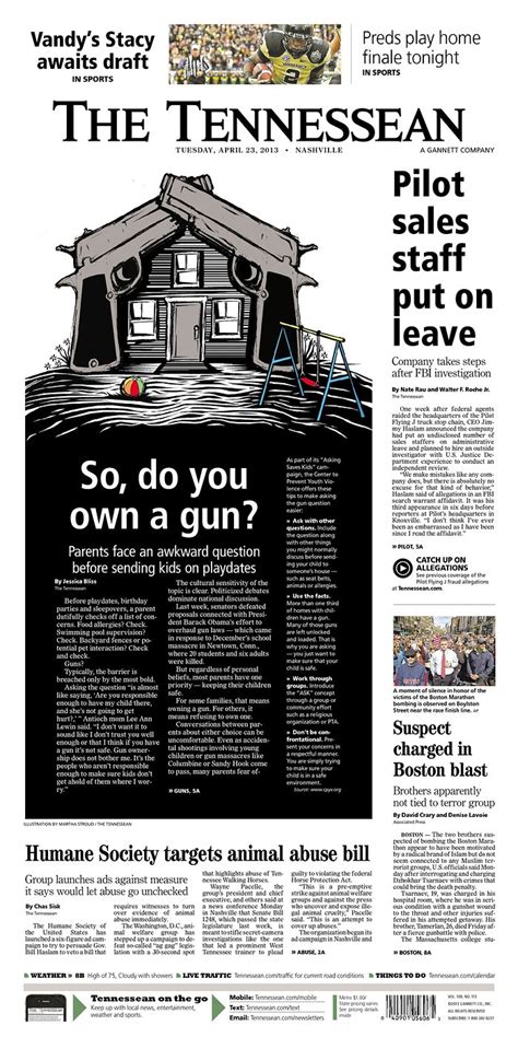 The Tennessean, published in Nashville, Tennessee USA | Newspaper layout, Editorial design ...