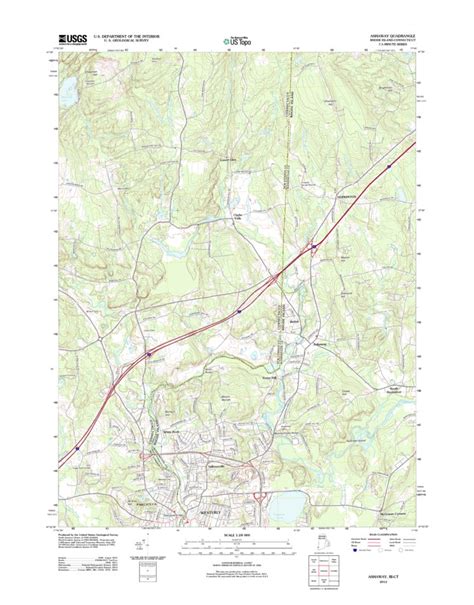 Ashaway, RI-CT (2012, 24000-Scale) Map by United States Geological Survey | Avenza Maps