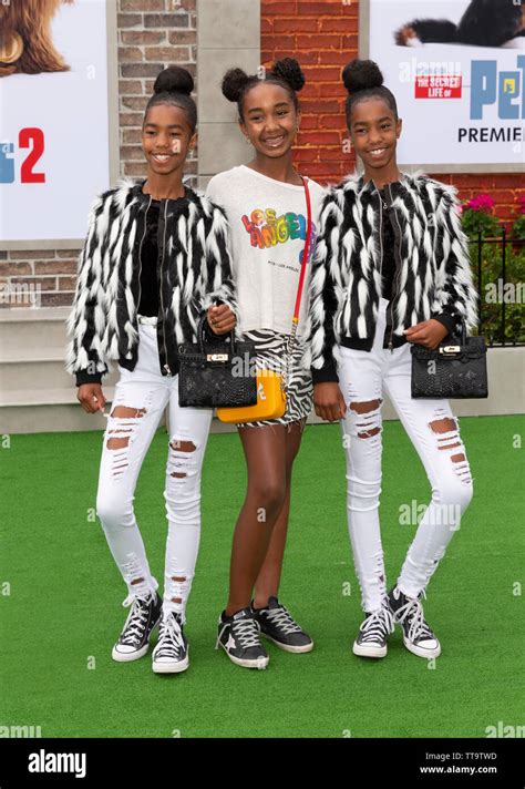 Westwood, CA - JUNE 2, 2019: D'Lila Star Combs, Chance Combs and Jessie ...