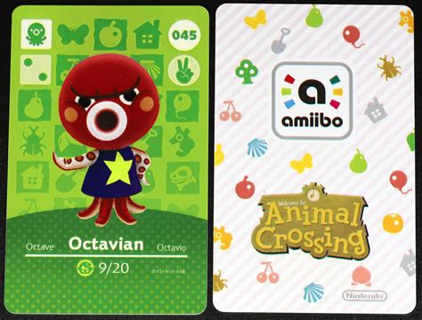 Octavian #045 Animal Crossing Amiibo Card – Villager Cards