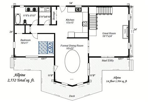 Allpine - Colorado Log Homes - Log Home Floor Plans | Allpine Lumber Co