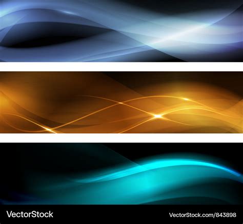 Abstract wave banner Royalty Free Vector Image