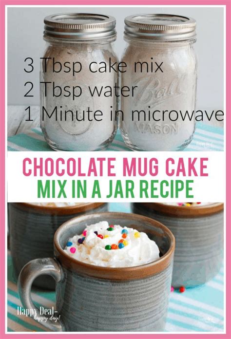 3 Ingredient Mug Cake Recipe | Recipe | Cake mix in a jar recipe, Mug cake, Meals in a jar