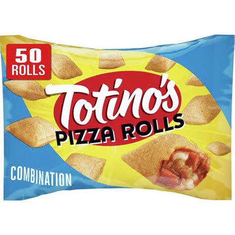 Totino's Pizza Rolls, Combination, 50 Rolls, 24.8 oz Bag (frozen ...