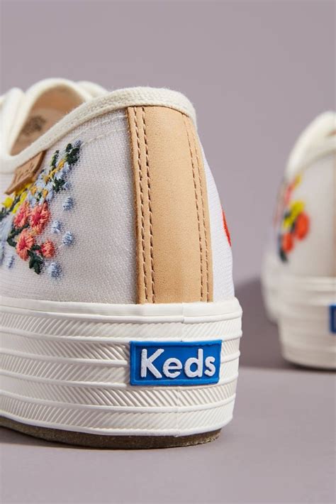 Keds Embroidered Platform Sneakers | New Keds Floral Sneakers 2020 | POPSUGAR Fashion Photo 4