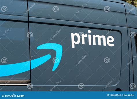 Amazon Prime Delivery Vehicle and Trademark Logo Editorial Image - Image of automobile ...