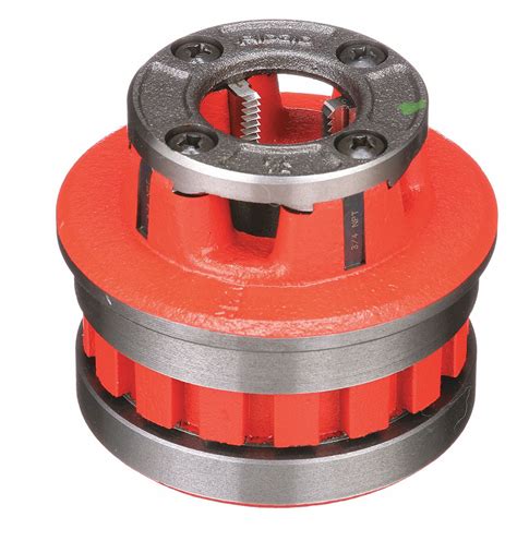 RIDGID Manual Threader Die Head: Manual, For 3/4 in Nominal Pipe Size, 14 Threads per Inch, NPT ...