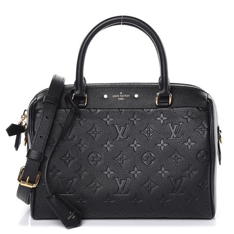 LOUIS VUITTON Empreinte Speedy Bandouliere 25 NM Black 415372