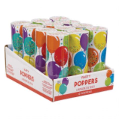 PartyMart. DECOR - POPPERS - Birthday Celebration Confetti Poppers