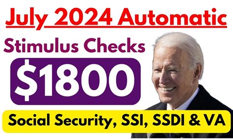 $1800 Automatic Stimulus Checks For Social Security July 2024: Know ...