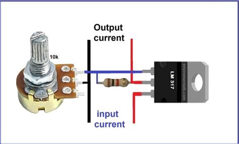 Variable Voltage Power Supply Using The LM317T | | Voltage regulator, Electronic circuit ...