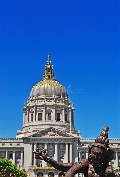 San Francisco, Dome, City Hall, Golden, Architecture, Details, California, United States of ...