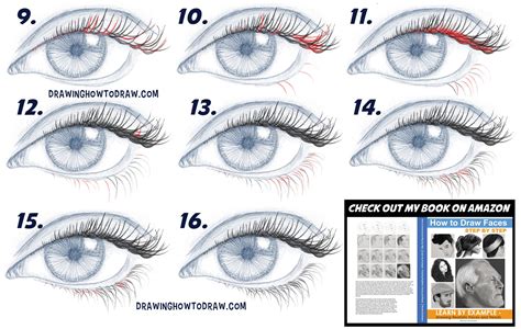 How to Draw Eyelashes (Women’s and Men’s) Easy Step by Step Drawing Tutorial for Beginners – How ...