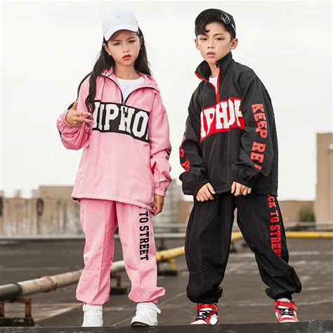 Stage Competition Korean Style Hiphop Dance Costume Hip Hop Clothes ...