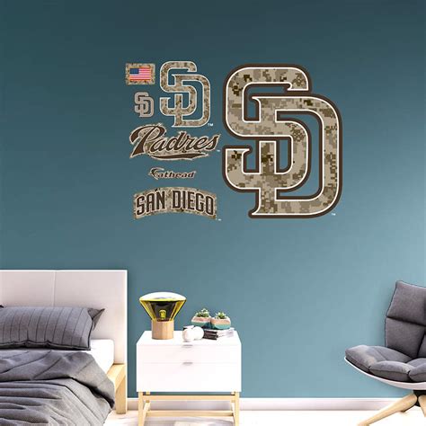 San Diego Padres Camouflage Logo Wall Decal | Shop Fathead® for San ...