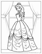 Disney Princess Belle Coloring Pages Pictures sketch template