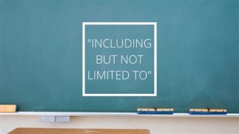 "Including but not limited to" — Comma Rules & Usage