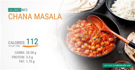 Chana Masala Calories and Nutrition (100g)