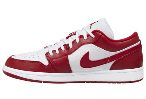 Air Jordan 1 Low Gym Red White 553558-611 Release Date - SBD