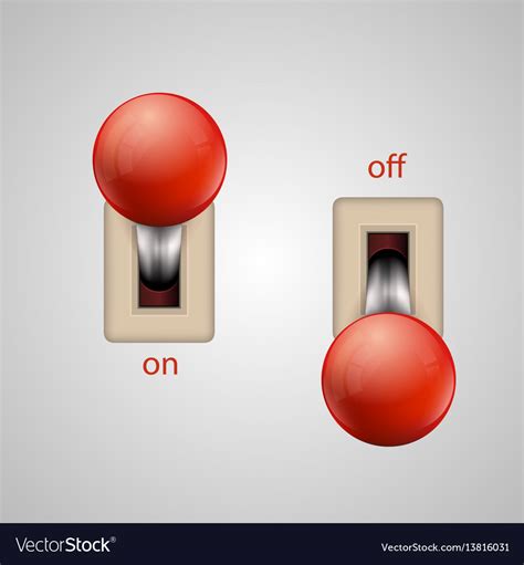 Switch lever Royalty Free Vector Image - VectorStock