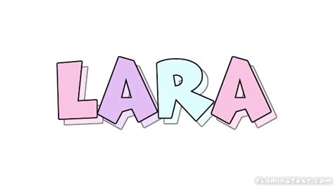 Lara Logo | Free Name Design Tool from Flaming Text