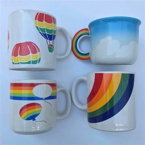 Vintage rainbow coffee mugs | Rainbow coffee, Mugs, Coffee snobs