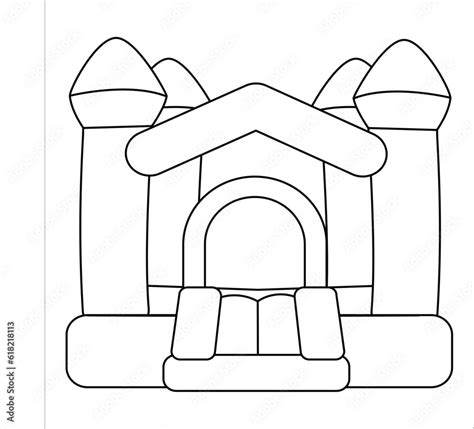 Bouncy Castle Coloring Coloring Pages - vrogue.co