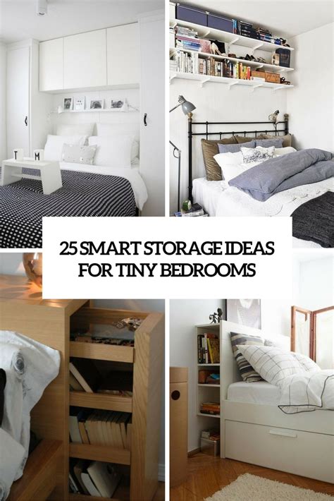 25 Smart Storage Ideas For Tiny Bedrooms - Shelterness