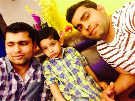 Kamran Akmal With His Son And Brother Umar Akmal - Cricket Images & Photos