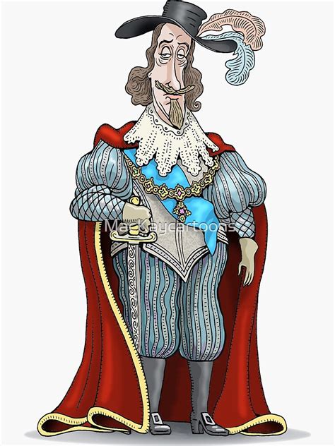 "King Charles I" Sticker for Sale by MacKaycartoons | Redbubble