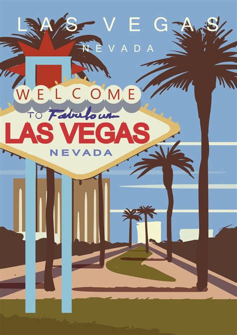 Las Vegas Retro Poster | Vintage travel posters, Travel prints, Retro travel poster