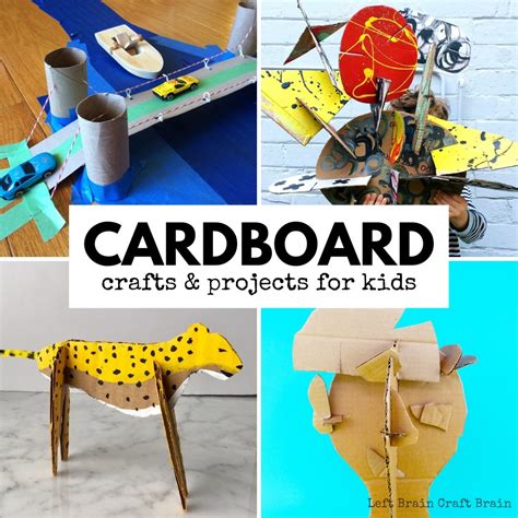 Cardboard Crafts and Cardboard Projects for Kids - Left Brain Craft Brain