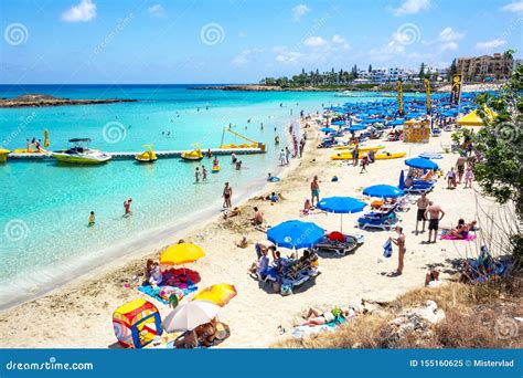 Fig Tree Bay Beach in Protaras, Cyprus Stock Image - Image of ocean, landscape: 155160625