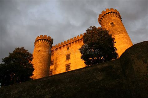 Bracciano castle stock photo. Image of sunset, italy - 10517232