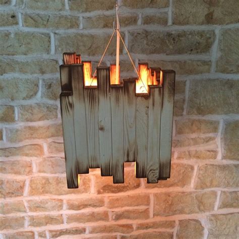 Wood Light Fixture Rustic Ceiling light Rustic Light Unusual | Etsy