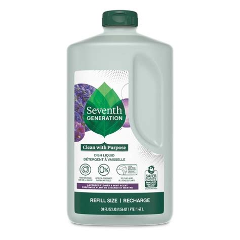 Seventh Generation Dish Liquid Soap - Lavender & Mint - 50 Fl Oz : Target