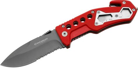 Boker Magnum Firefighter Rescue Flipper 3-1/2 inch Black Combo Blade ...