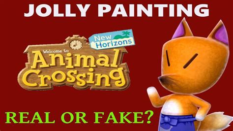 Jolly Painting - Real or Fake - Animal Crossing New Horizons - YouTube