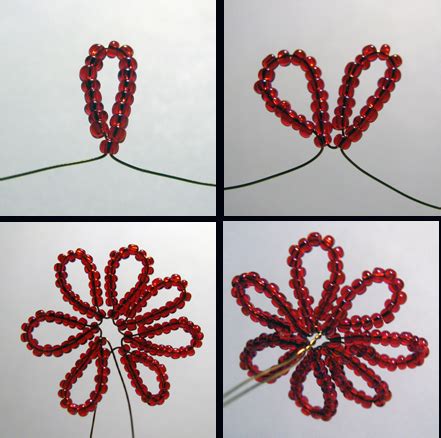 Artistic Life: Tutorial: Simple Beaded Flower