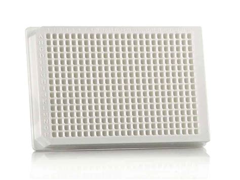 384 square well, solid bottom plate, white, PS 100 plates | Medical Supply Company