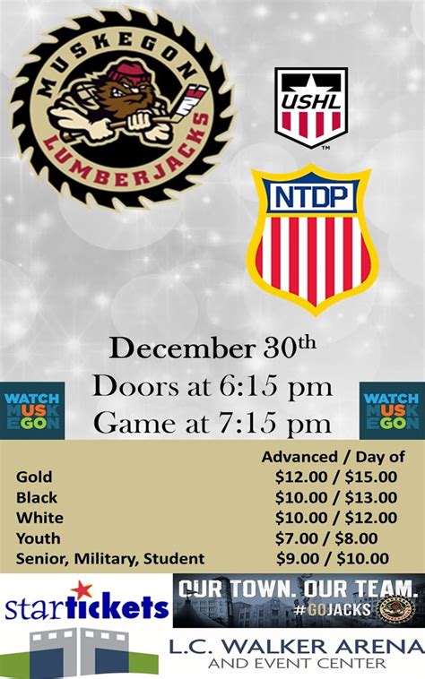 Dec 30 – Muskegon Lumberjacks vs NTDP – Float My Event