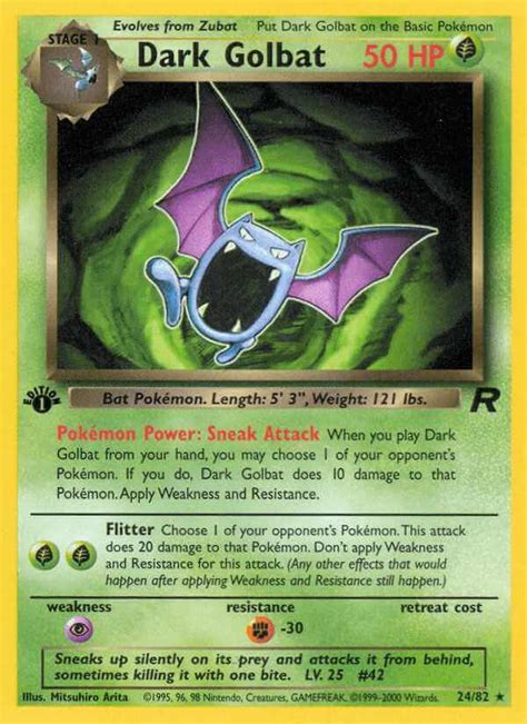 Dark Golbat (base5-24) - Pokémon Card Database - PokemonCard