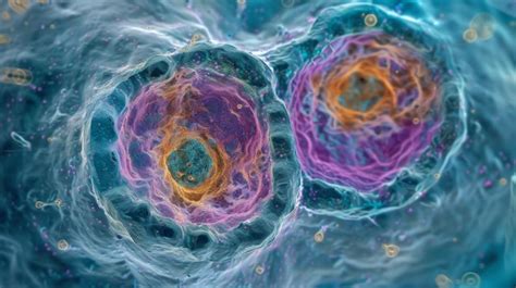 Premium Photo | The centrioles of an animal cell are visible in this ...