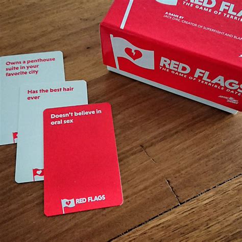 Red Flags: The Game of Terrible Dates Party Card Game - Yellow Octopus