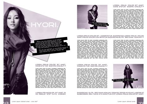 Hyori. | Magazine layout, Layout, Design