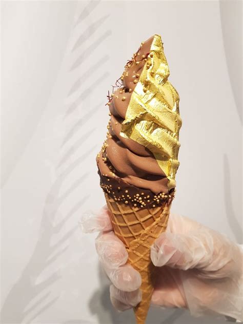 Gold Ice cream | Ice cream, Edible gold leaf, Edible gold