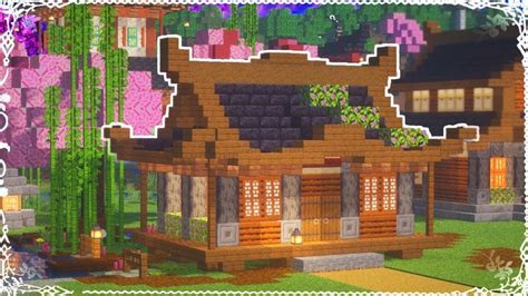 Minecraft Japanese House Tutorial for Cherry Blossom Biome I Minecraft 1.20 in 2023 | Minecraft ...