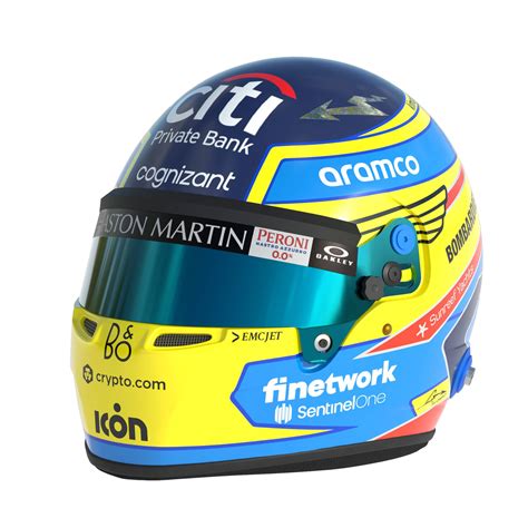 F1 Fernando Alonso Helmet 2023 - 3D Model by Cactus3D