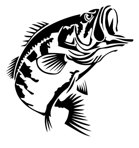 Discover the Majestic Largemouth Bass with this Free SVG