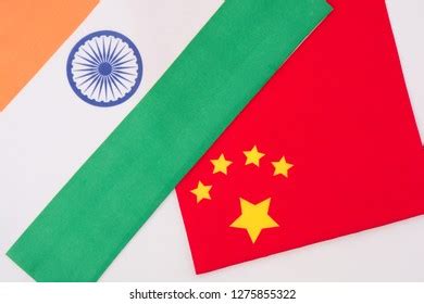 China India Flag Together On Isolated写真素材1275855322 | Shutterstock